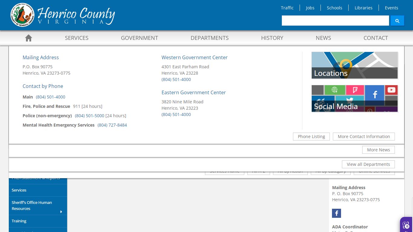 Inmate Visitation - Henrico County, Virginia